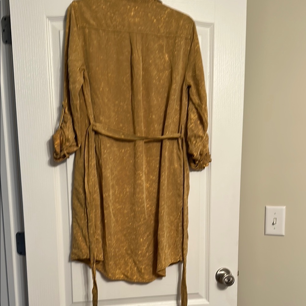 Mystree Acid Washed Gold Shirt Dress - Picture 6 of 6